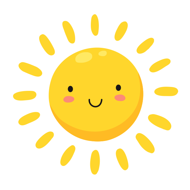 환하게 웃는 햇님